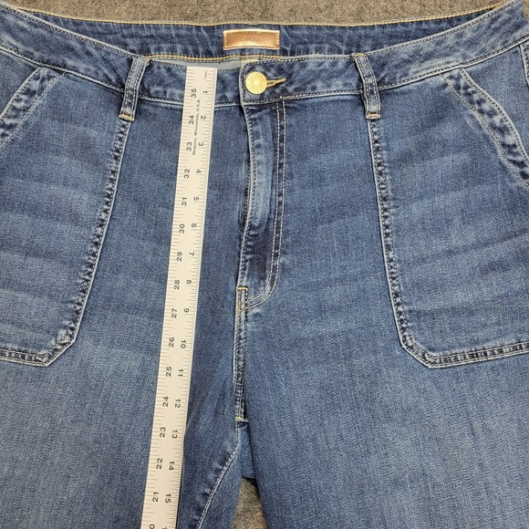 Kut From The Kloth Jeans Womens 20W Blue Denim Boho Charlotte High Rise Wide Leg - Picture 8 of 12